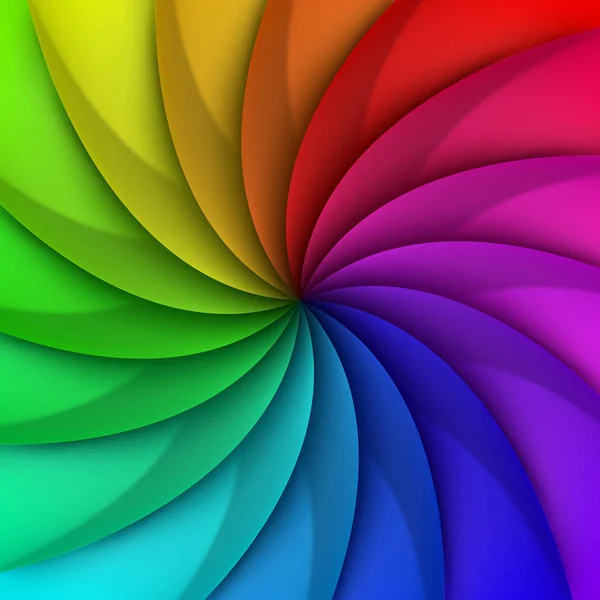 Rainbow whirl   illustration — Free Stock Photo