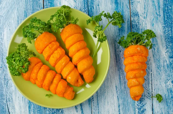 Puff pastry appetizer Carrots — Stock Photo, Image