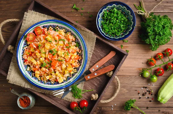 Sebzeli pirinç pilavı