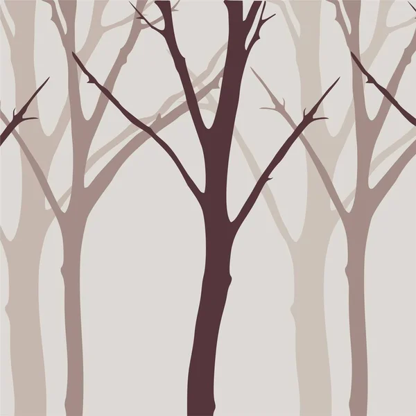 Obrázek Pro Tapetu Zdi Stromy Strom Obrysu — Stockový vektor