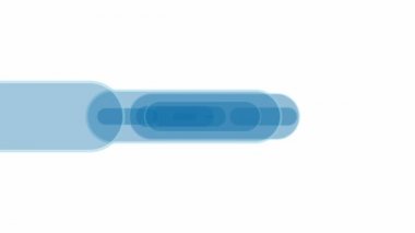 Hareket eden iş sunumları için mavi arka plan şekilleri yuvarlak