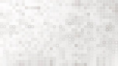 Beyaz vektör kare mozaik seamless modeli.