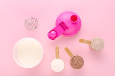 Çalkalayıcı ve taze sütle farklı protein çeşitleri.