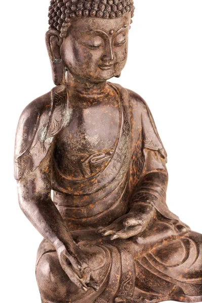 Boeddha Shakyamuni de figuur in een zegen pose - bovenzijde weergave. — Stockfoto