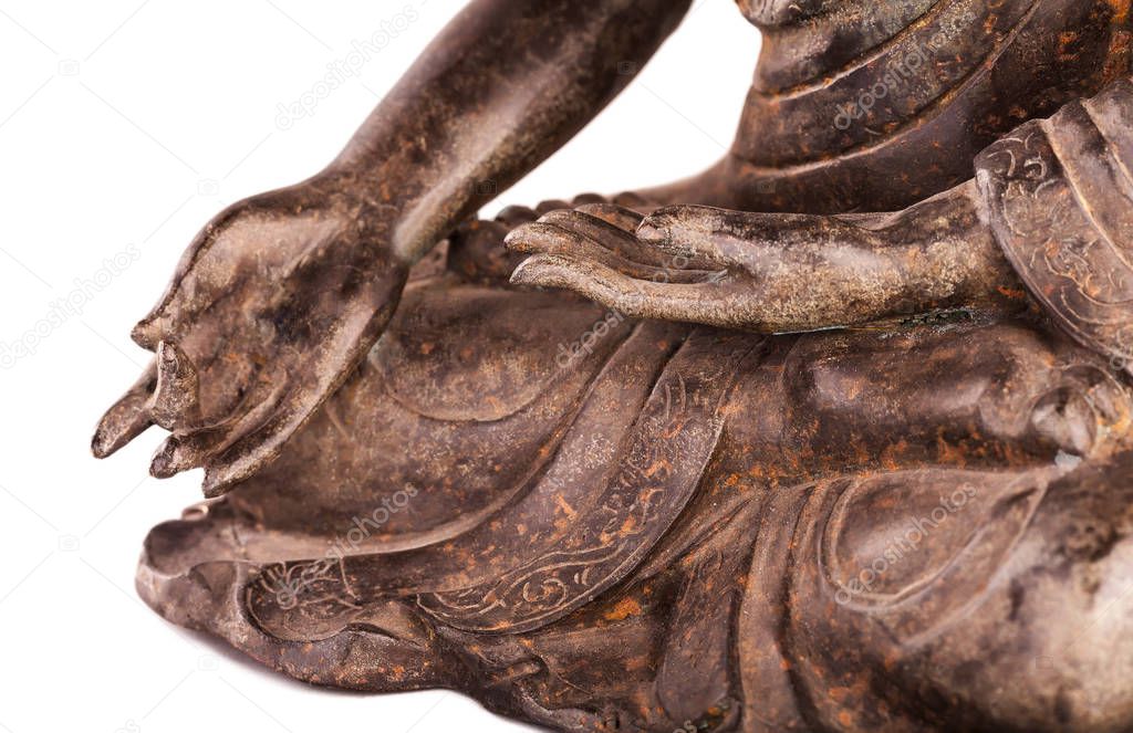 Buddha's hands in position varada mudra.