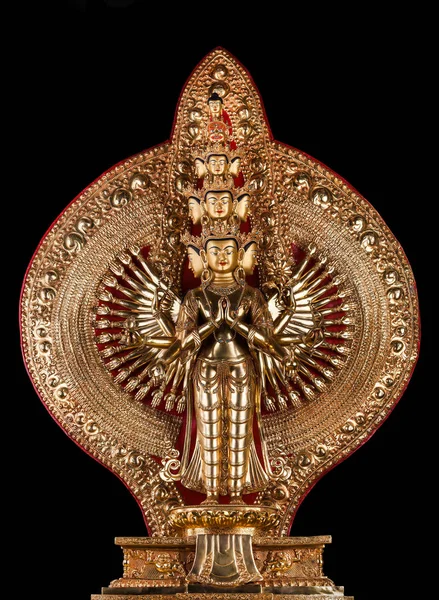 Bin ile onbir kafalı bir ermiş Avalokiteshvara silah.
