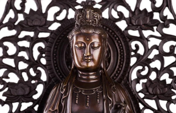 Das Gesicht von bodhisattva guan yin — Stockfoto