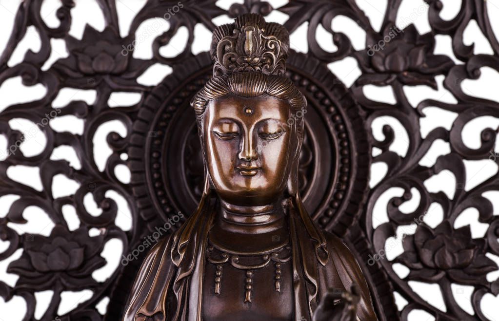 The face of Bodhisattva Guan Yin