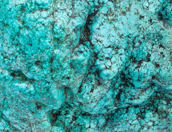 Big piece of a natural stone of turquoise background. — Stock Photo, Image