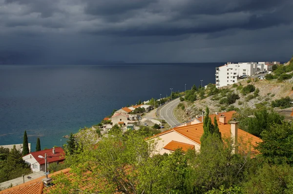 Senj, Croácia. A tempestade está a chegar. . — Fotografia de Stock