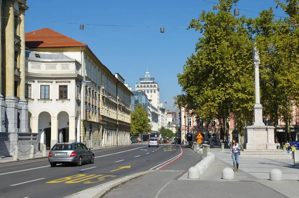 Ljubljana, die Hauptstadt Sloweniens — Stockfoto