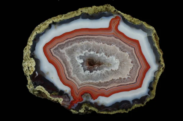 Cross section of agate — Stock Photo, Image