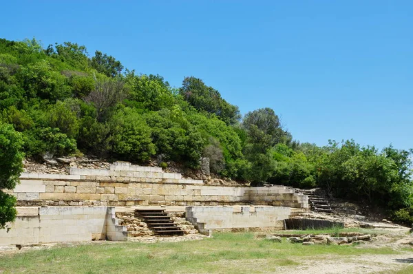 Ruinas de la antigua Stagira — Foto de Stock