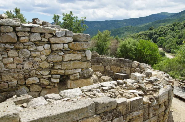 Ruinas de la antigua Stagira — Foto de Stock