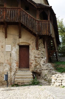 Sighisoara, Transylvania'da Ortaçağ müstahkem kenti.