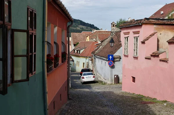 Sighisoara, Transylvania'da Ortaçağ müstahkem kenti.