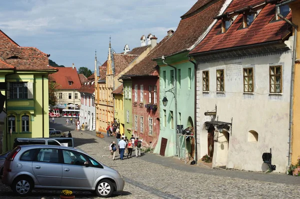 Sighisoara, medieval fortified town in Transylvania. — Stock Photo, Image