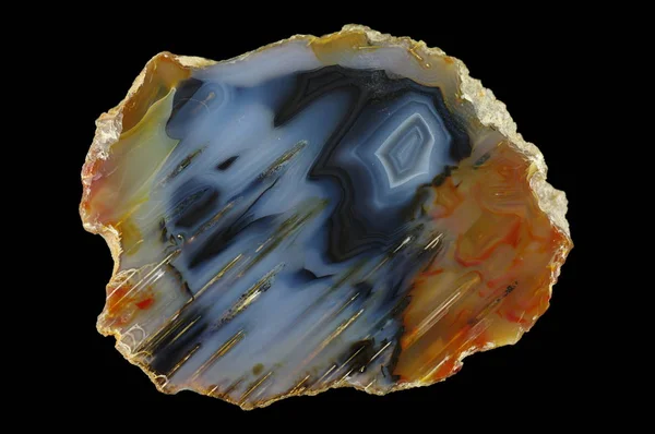 A cross section of the agate stone. — Stock Photo, Image