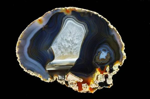 A cross section of the agate stone. — Stock Photo, Image