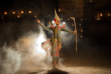 Khon Tay Rama karakter Ramayana hikaye Tayland edebiyat 