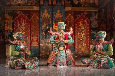 Dans maskesi Ramayana hikaye Khon Tay Kumarakorn karakterdir