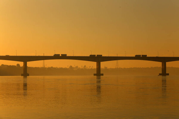The bridge over the Mekong River