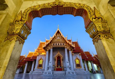 Tayland Bangkok Wat-Benchamabophit bir arkeolojik sitearcha
