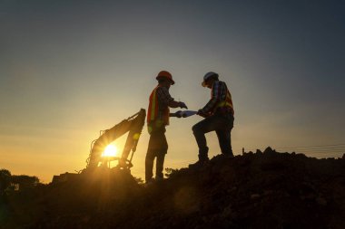 Planlama endüstrisinin Siluet Mühendis Ekibi 