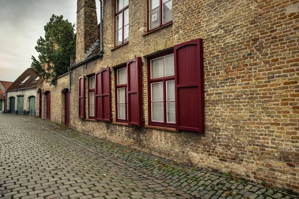 Sokak Bruges, Belçika — Stok fotoğraf