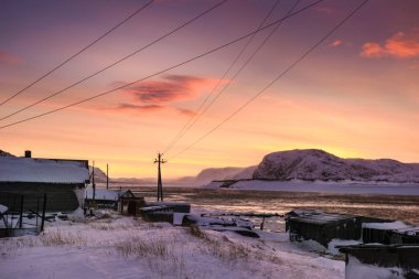 Teriberka yerleşim, Murmansk Region, Rusya Federasyonu