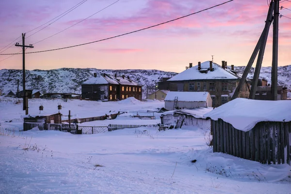 Teriberka, regione di Murmansk, Russia — Foto Stock