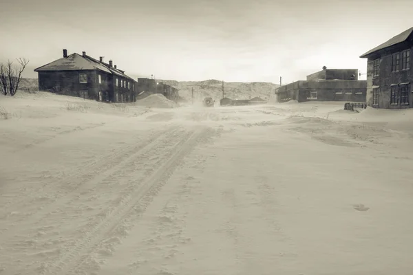 Teriberka urovnání, Murmansk Region, Rusko — Stock fotografie