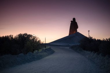 Alyosha Anıtı, Büyük Vatanseverlik Savaşı sırasında Sovyet kutup savunucusu, Murmansk, Rusya