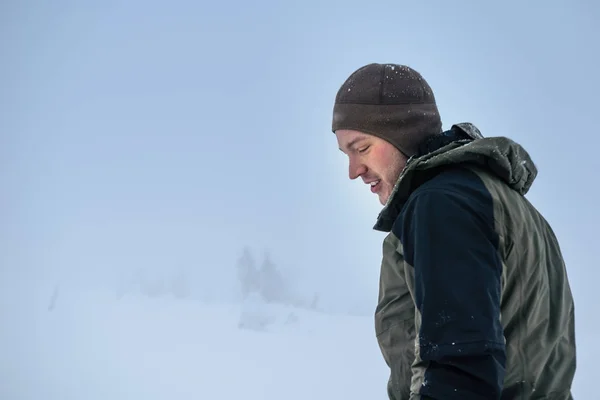 Tourist in Russian Lapland, Kola Peninsula