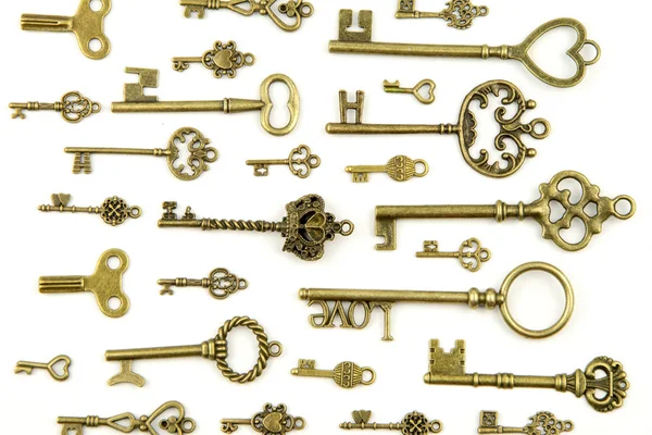 A Bunch Of Old Vintage Keys Royalty-Free Stock Image - Storyblocks
