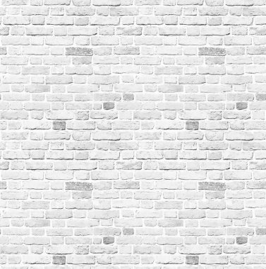 Arka plan beyaz tuğla duvar sorunsuz yakın çekim doku / Oda beyaz tuğla duvar ve ahşap kat arka plan ile iç vintage