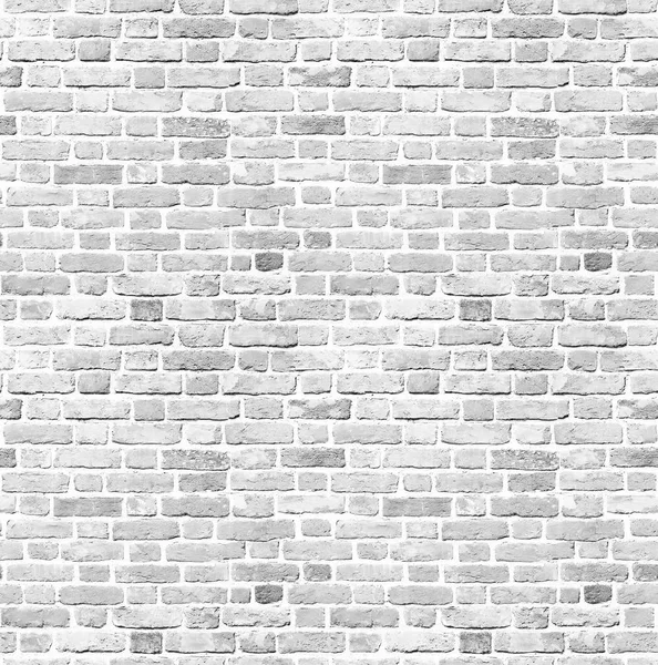Fondo de pared de ladrillo blanco sin costuras textura de primer plano / habitación interior vintage con pared de ladrillo blanco y fondo de piso de madera —  Fotos de Stock