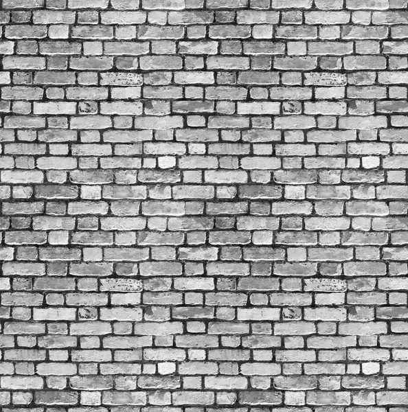 Bakgrund av vitt tegel vägg sömlös närbild textur / rum interiör vintage med vitt tegel vägg och trä golv bakgrund — Stockfoto