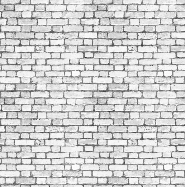Achtergrond van witte bakstenen muur naadloze close-up textuur / kamer interieur vintage met witte bakstenen muur en houten vloer achtergrond — Stockfoto