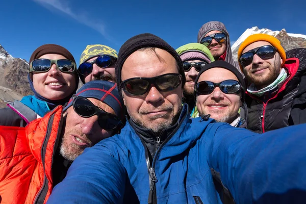 Bergsteiger-Team — Stockfoto