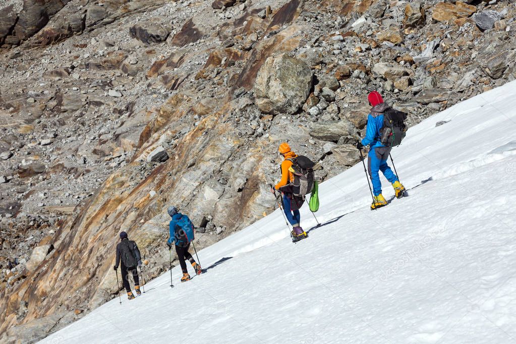 Team of Mountain Climbers