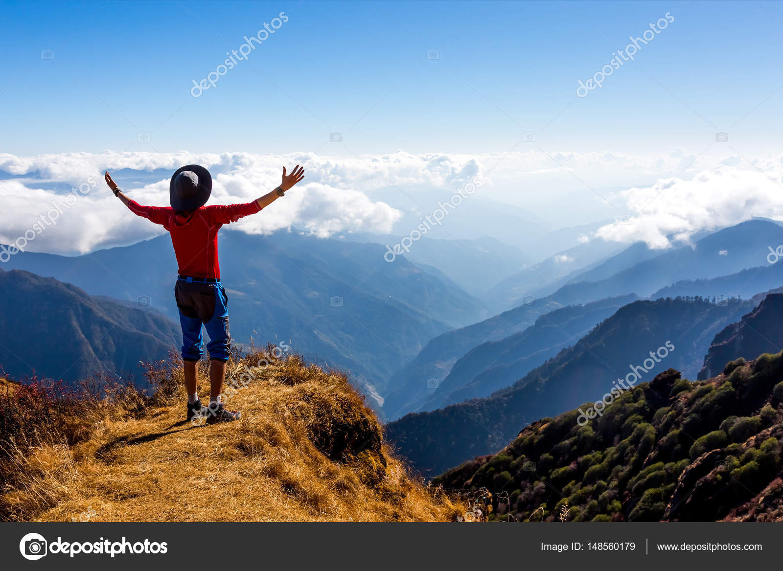 Man with Arms raised — Stock Photo © AlexBrylov 148560179