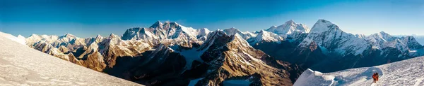 Tal und Berge in Nepal — Stockfoto