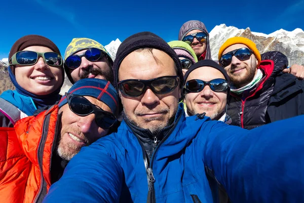 山登山团队 — 图库照片