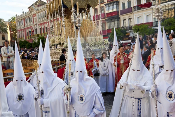 Semana Santa Fiesta velikonoční Sevilla Andalusie Španělsko — Stock fotografie