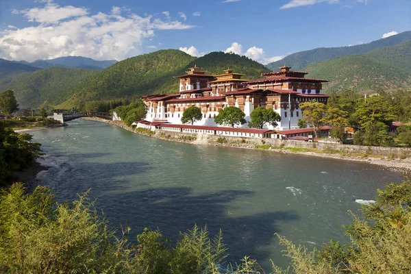 Punakha Dzong or monastery, Punakha, Bhutan — Stock Photo, Image