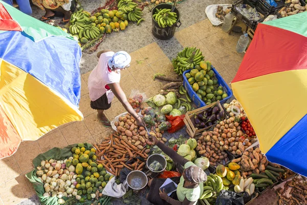 Mercado africano, Assomada, Isla Santiago, Cabo Verde — Foto de Stock