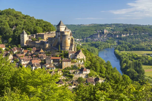 Chateau de Castelnaud, Castelnaud, Dordogne, Aquitania, Francia — Foto de Stock