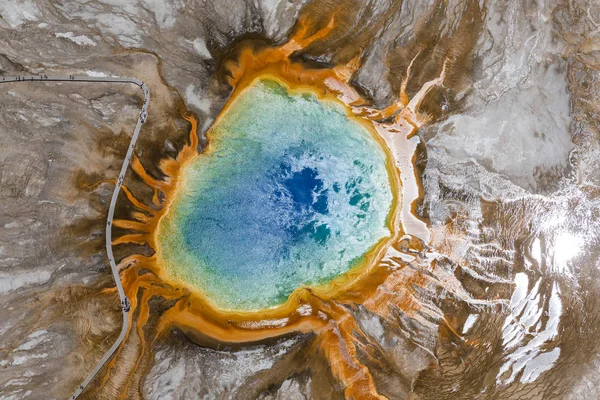 Grand Primavera prismática, Midway Geyser Basin — Fotografia de Stock