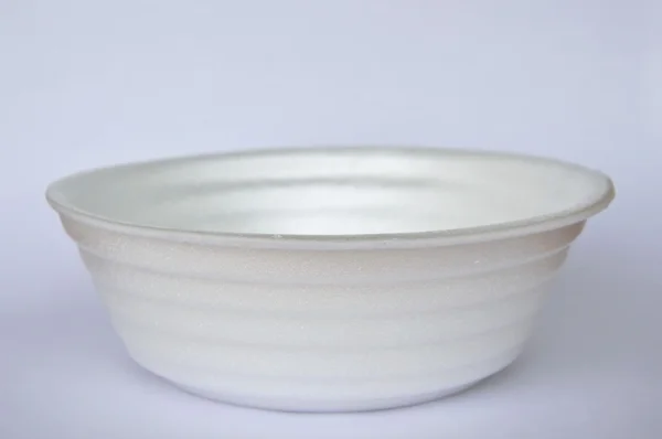 Foam bowl on white background — Stock Photo, Image